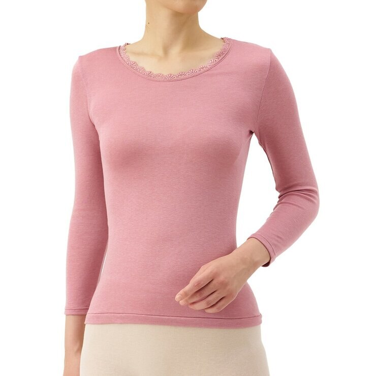 AS 肌膚之心 女長袖保暖內衣 紫色