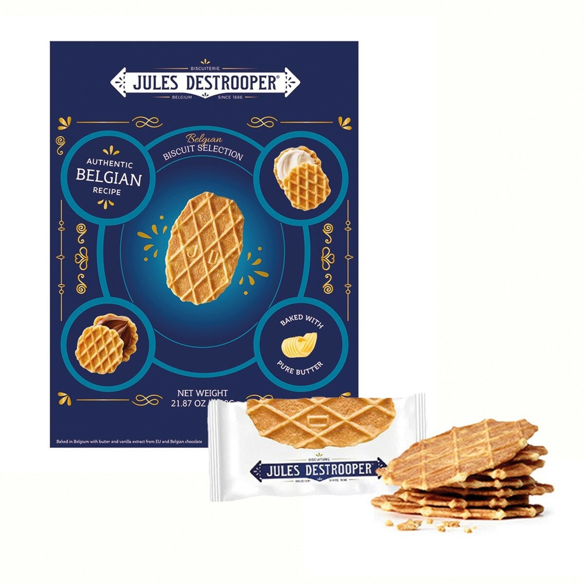 Jules Destrooper 比利時奶油夾心餅乾組 620公克