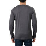 KARBON 男美麗諾羊毛長袖上衣 灰