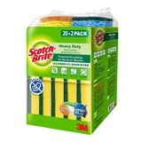 Scotch-Brite 百利 爐具專用海綿菜瓜布 X 20片 + 多用途細緻菜瓜布 X 2片 RPET