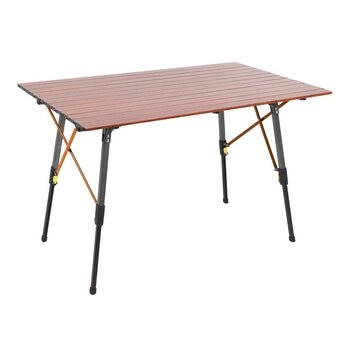 Timber Ridge 輕量鋁合金戶外折疊桌 木紋色
