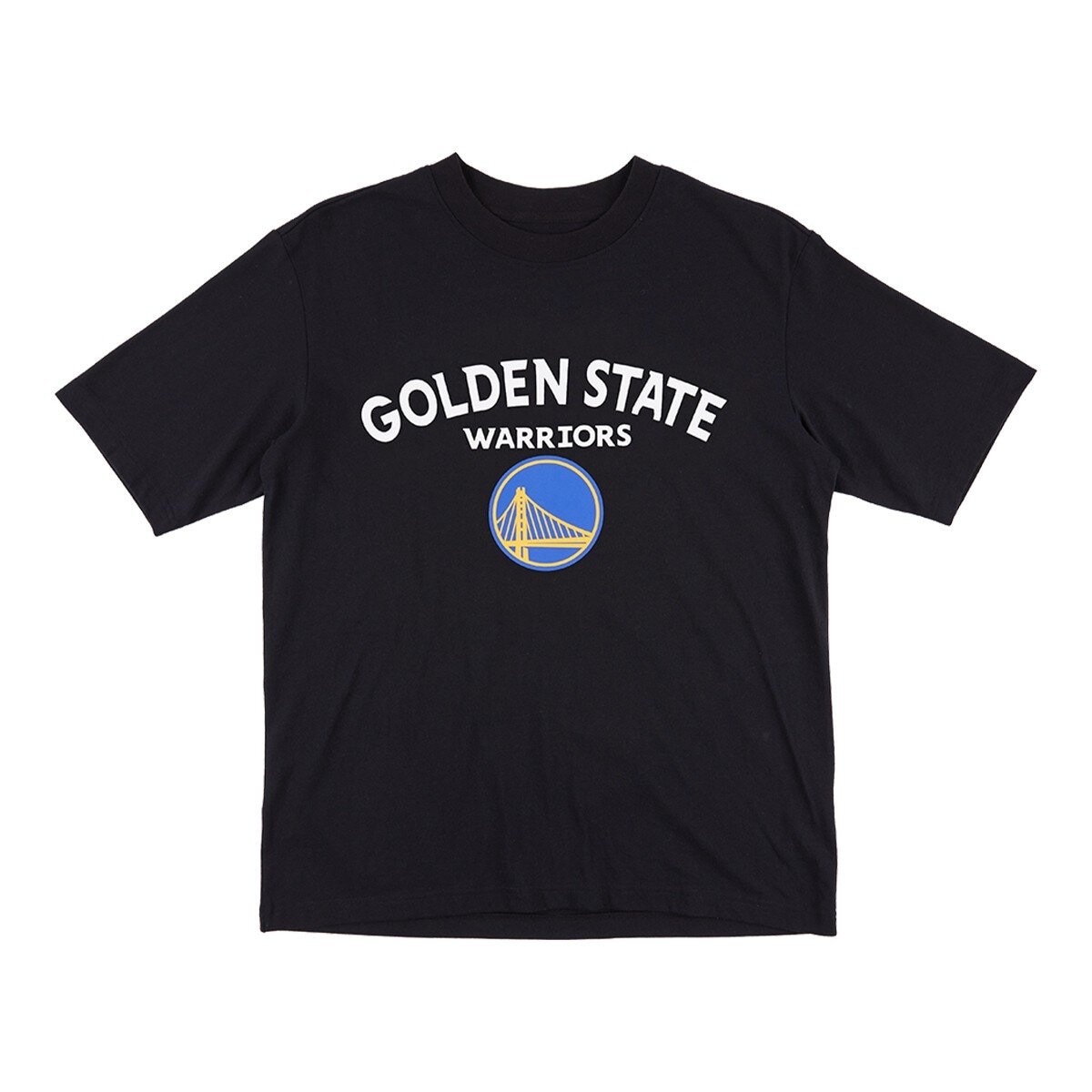 NBA 男球隊寬版上衣 勇士隊 黑色