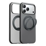 Torras Ostand R Fitness 磁吸360度旋轉支架防摔手機殼 iPhone 17 Pro Max 霧面黑 + Insta II Master 高清滿版螢幕鋼化玻璃保護貼