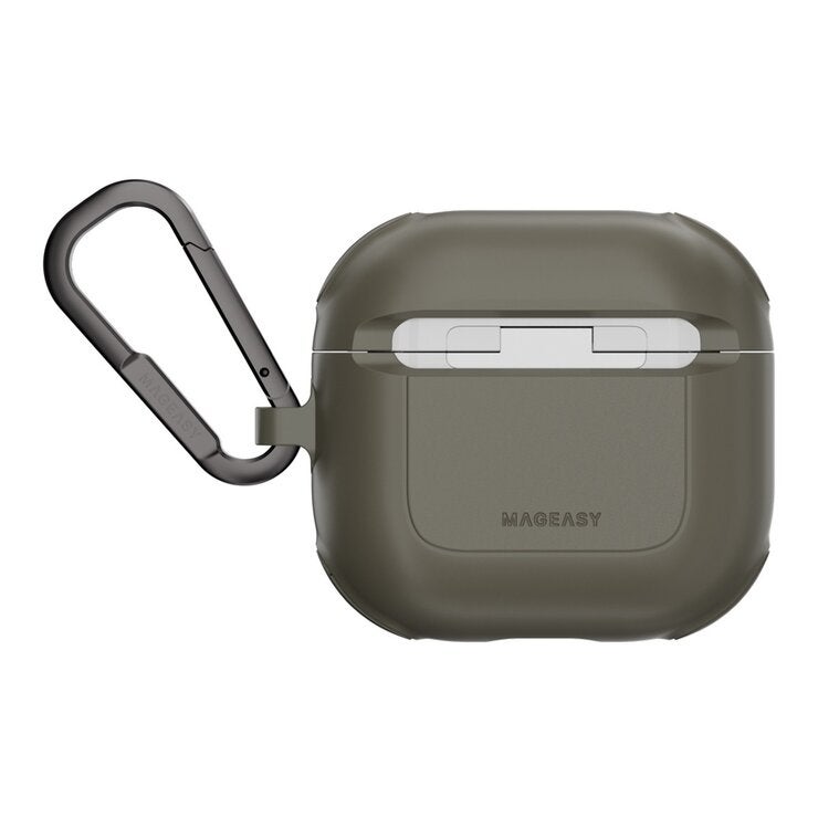 MAGEASY Odyssey 抗衝擊磁扣手繩耳機殼 AirPods 4/5 金屬綠