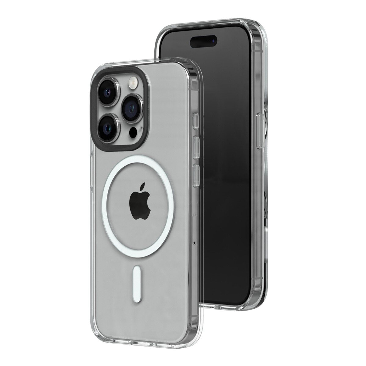 RhinoShield Clear MagSafe Case Untuk iPhone 15 Pro + Pelindung Layar Anti Blue Light 9H Transparan