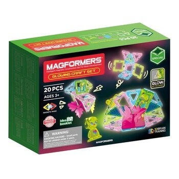Magformers 磁性建構片 螢光20片裝 / 3歲以上