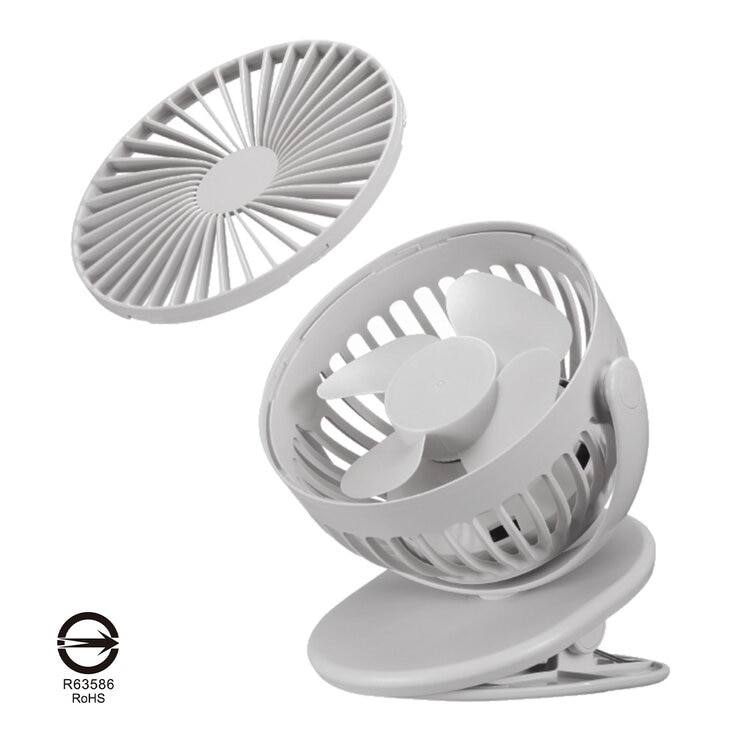 艾美特 USB 桌/夾式充電風扇 2入組 UD703S