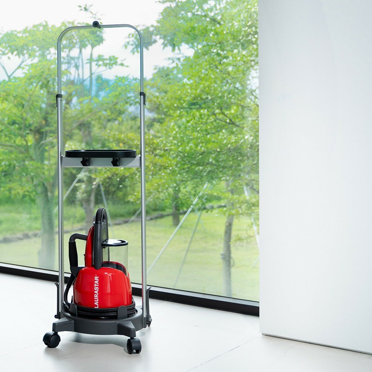 LAURASTAR LIFT 高壓蒸汽熨斗 紅色 附落地燙板+專用掛燙架