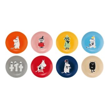 日本製圓形小餐盤 8件組