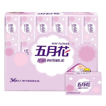 五月花 妙用綿柔抽取衛生紙 輕巧包 130抽 X 36入 五月花 妙用綿柔抽取衛生紙 輕巧包 130抽 X 36入