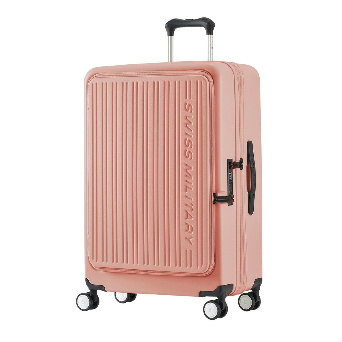 SWISS MILITARY 30吋 前開式行李箱 粉紅色