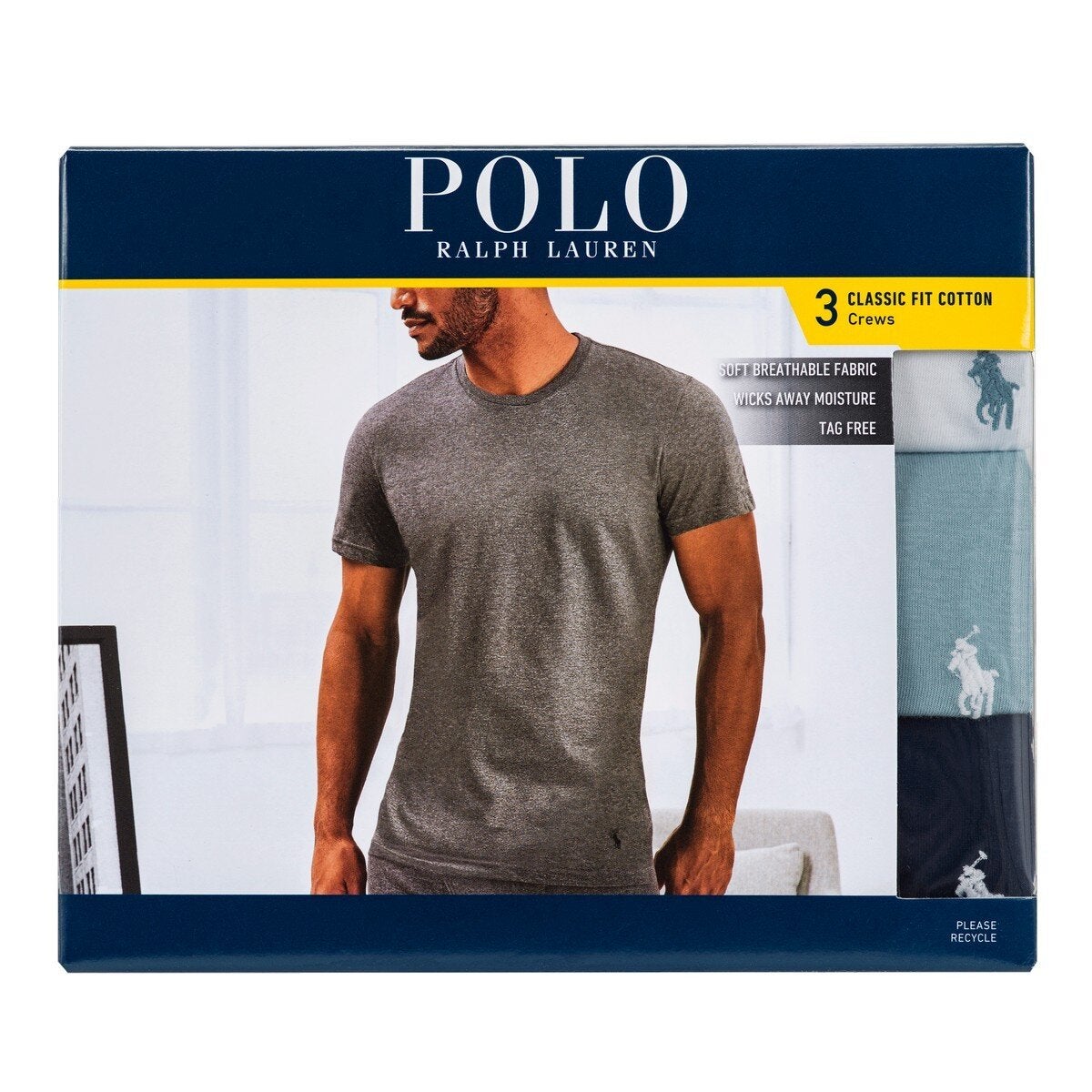 Polo Ralph Lauren 男短袖圓領T恤 3入組
