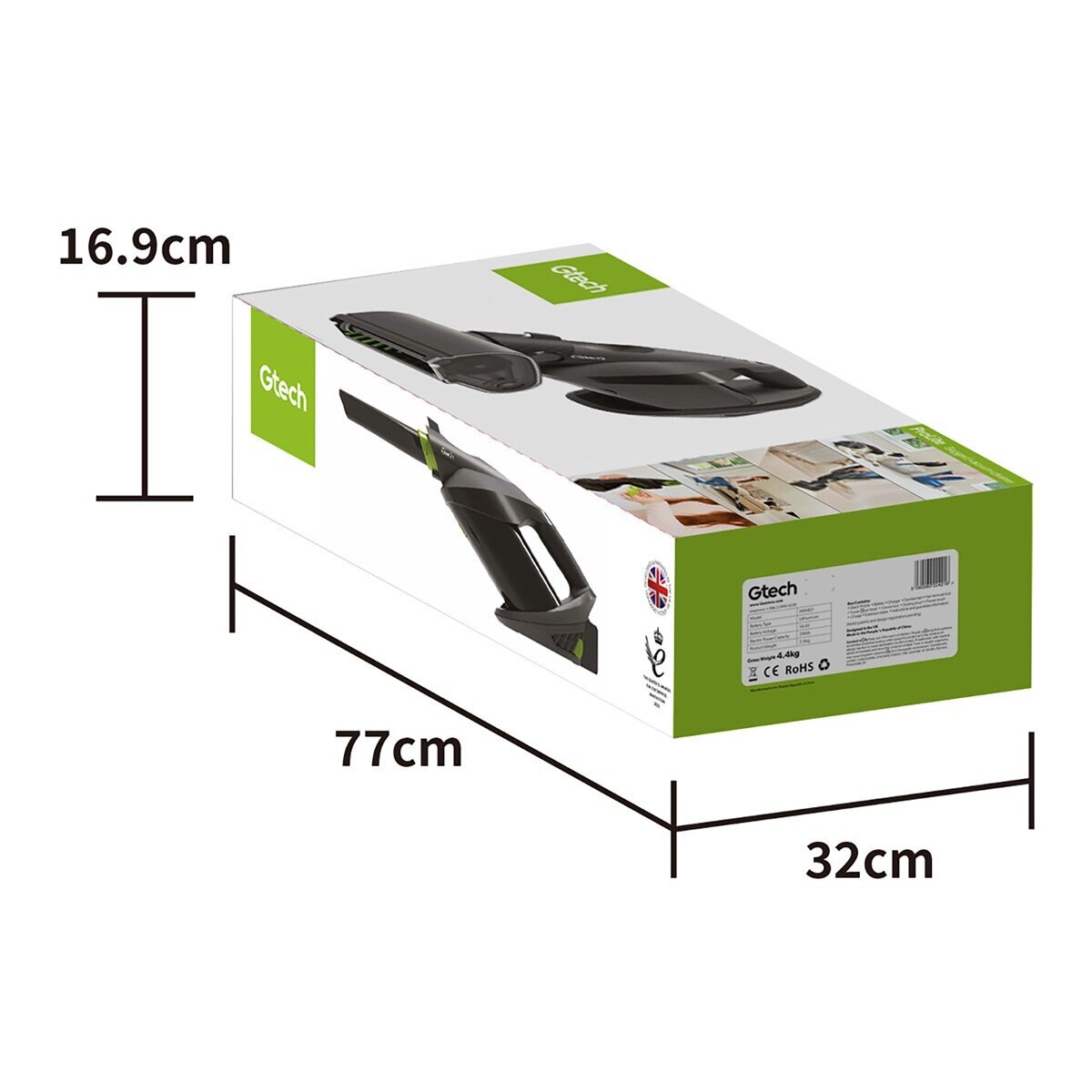 Gtech 小綠 Prolite 無線吸塵器 MM401 含集塵袋 15入