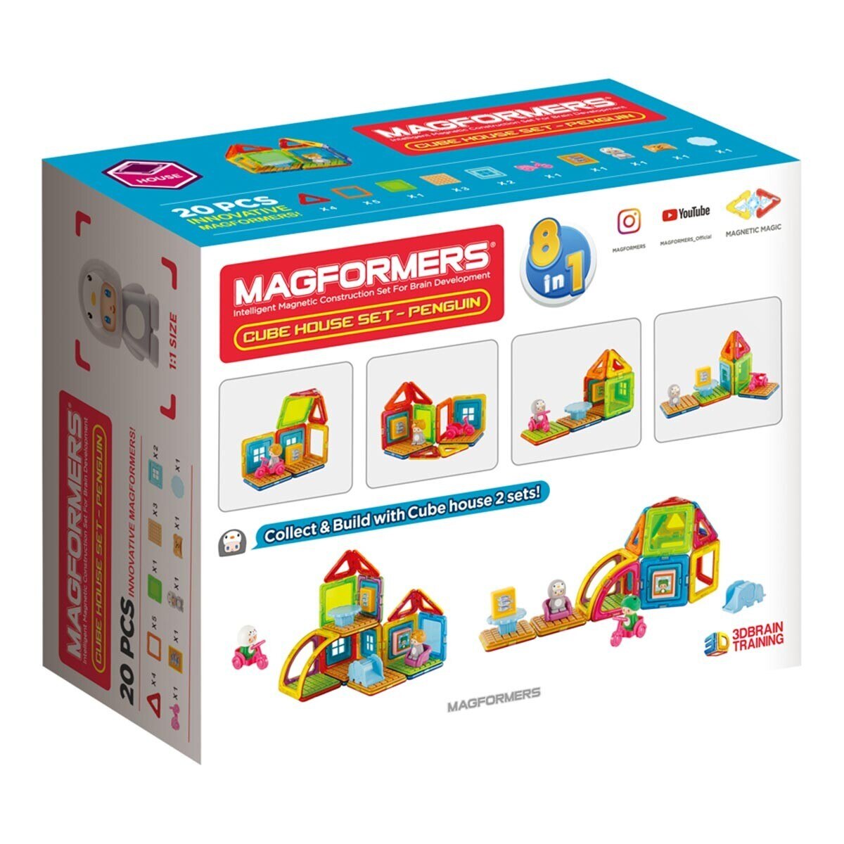Magformers 磁性建構片 企鵝的家