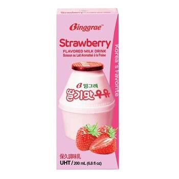 Binggrae 草莓牛奶(保久調味乳) 200ML X 24入 Binggrae 草莓牛奶(保久調味乳) 200ML X 24入