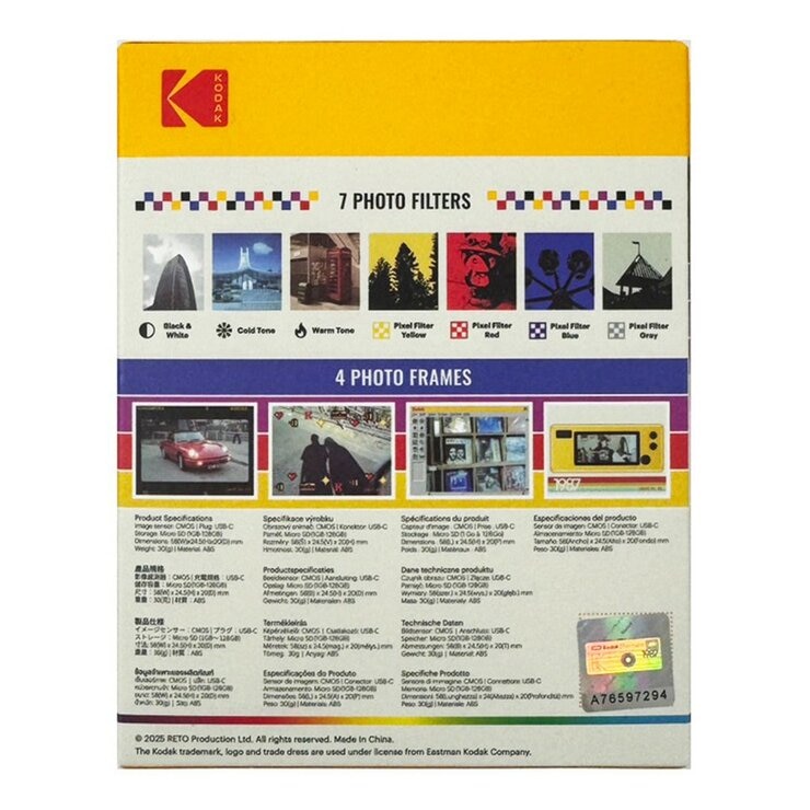 Kodak Charmera 迷你數位相機鑰匙圈盲盒
