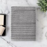 Welhome 波紋純棉浴巾 76公分 X 147公分 灰