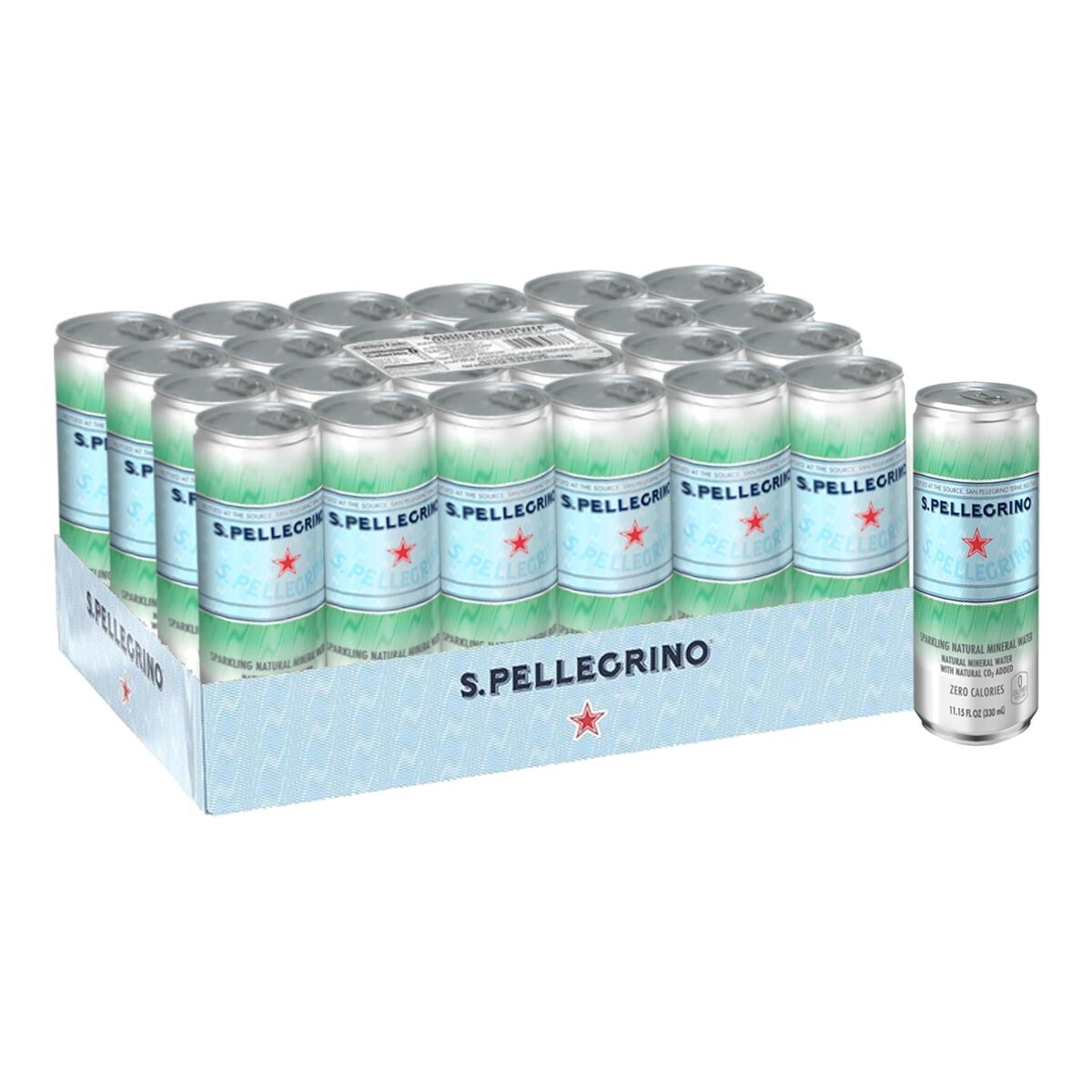 San Pellegrino 聖沛黎洛 天然氣泡礦泉水 330毫升 X 24罐