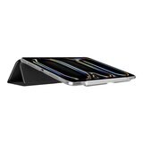 MAGEASY Facet 全方位支架透明背蓋保護套 (筆槽款) 適用於 2024 iPad Pro 11吋 黑