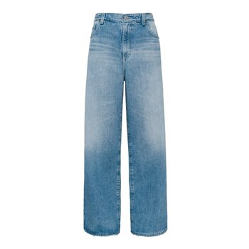 AG Jeans 女牛仔高腰寬褲 藍