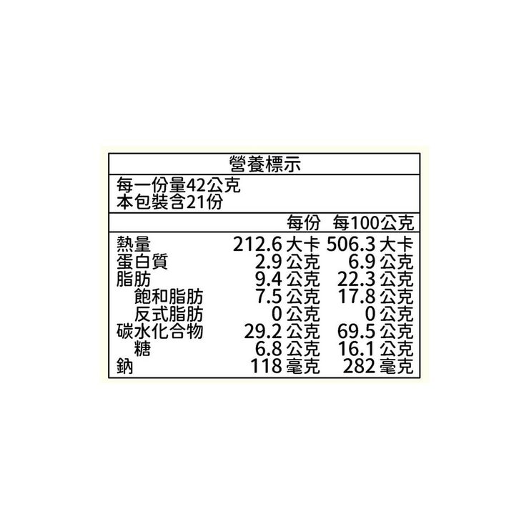 喜年來 Oh! 醬小蛋餅 42公克 X 21入