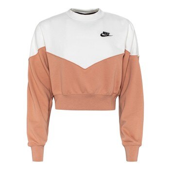 Nike 女圓領長袖刷毛上衣 紅 M Nike 女圓領長袖刷毛上衣 紅 M