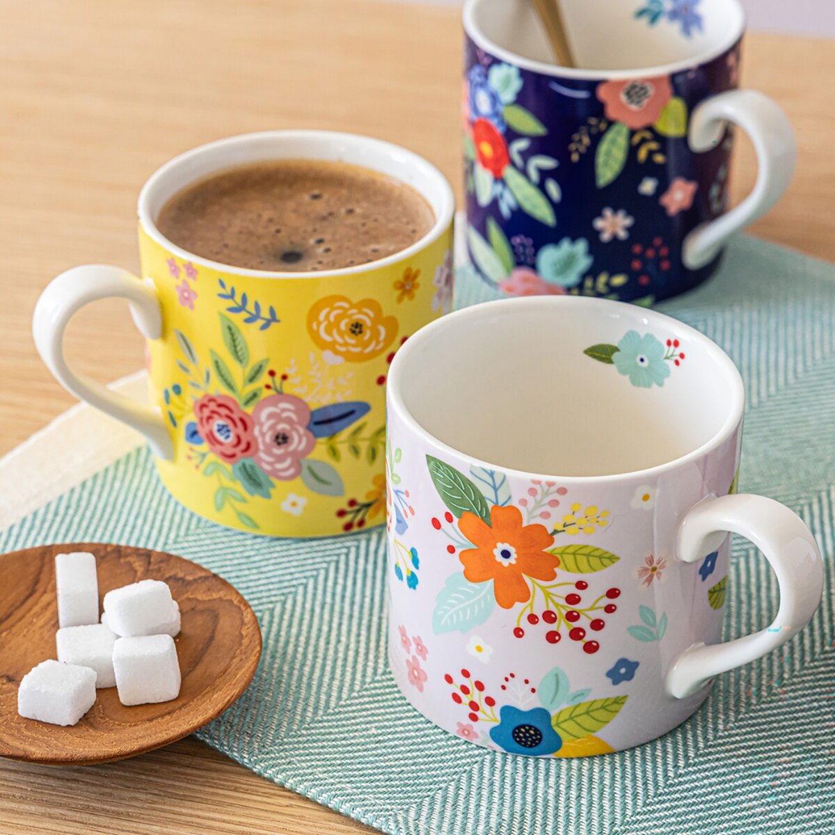 Over & Back 彩繪花紋馬克杯 414毫升 X 6件組 Over & Back 彩繪花紋馬克杯 414毫升 X 6件組