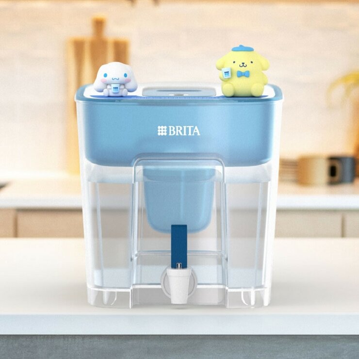 Brita X 三麗鷗 Flow 桌上型濾水箱 8.2公升 附6入 Maxtra Pro 濾芯