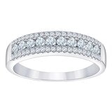 0.50 克拉 14K白K金 圓形鑽石戒指 VS2/I