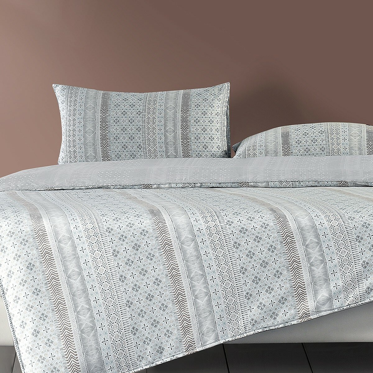 HOYACASA 300織純棉雙人床包兩用被套 4件組 152公分 X 190公分 恩雅