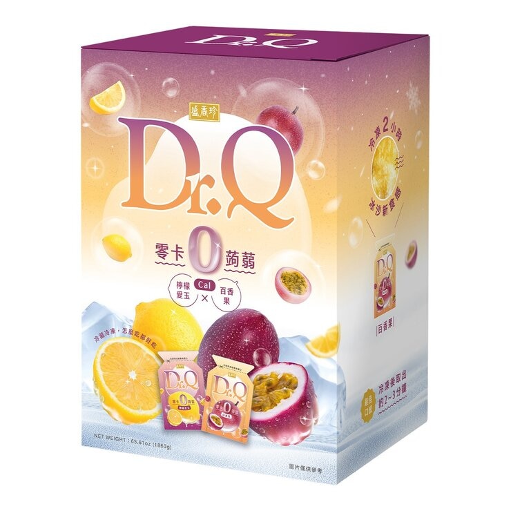 盛香珍 Dr.Q 零卡蒟蒻 百香果 + 檸檬愛玉 1860公克
