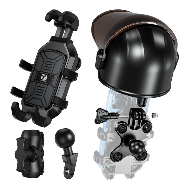 凱威格 機車手機防震支架 MK5P-C2 & 遮陽安全帽