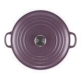 Le Creuset 雙耳圓形鑄鐵鍋 含鋼頭鍋蓋 28公分 水晶紫