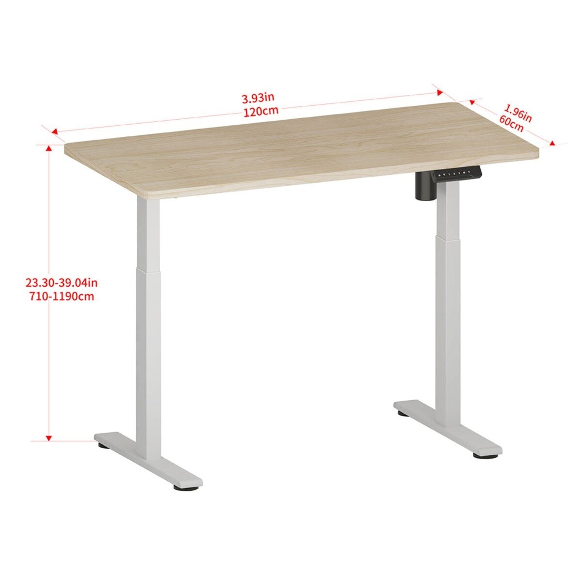 Remeco 電動升降桌 淺咖啡