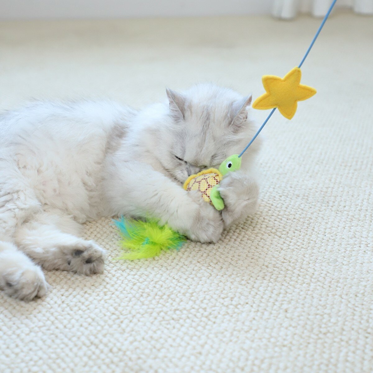 Gigwi 海洋風寵物貓玩具 4 入組 Gigwi 海洋風寵物貓玩具 4 入組