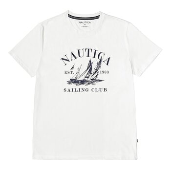 Nautica 男短袖印花上衣