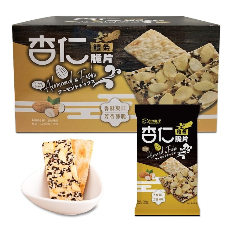 大田海洋 鱈魚杏仁脆片 120公克 X 4入