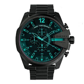DIESEL 男錶 MEGA BLK SS CS/BRAC DZ4318