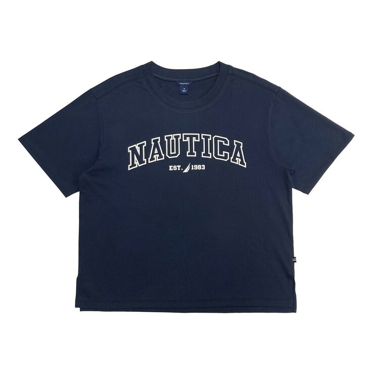 Nautica 女圓領短袖Logo上衣 深藍 Nautica 女圓領短袖Logo上衣 深藍