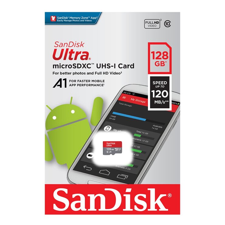 SanDisk Ultra microSDXC 128GB 記憶卡