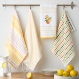 Town & Country 純棉刺繡多用布 4入 43公分 X 71公分 柑橘