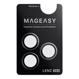 MAGEASY Bright M 不發黃軍規磁吸透明殼 iPhone 17 Pro(迷霧磁圈) + 鏡頭保護貼Lenz鈦合金(迷霧鈦) + Vetro 9H 鋼化玻璃保護膜