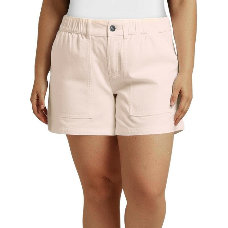GAP 女鬆緊腰短褲 粉