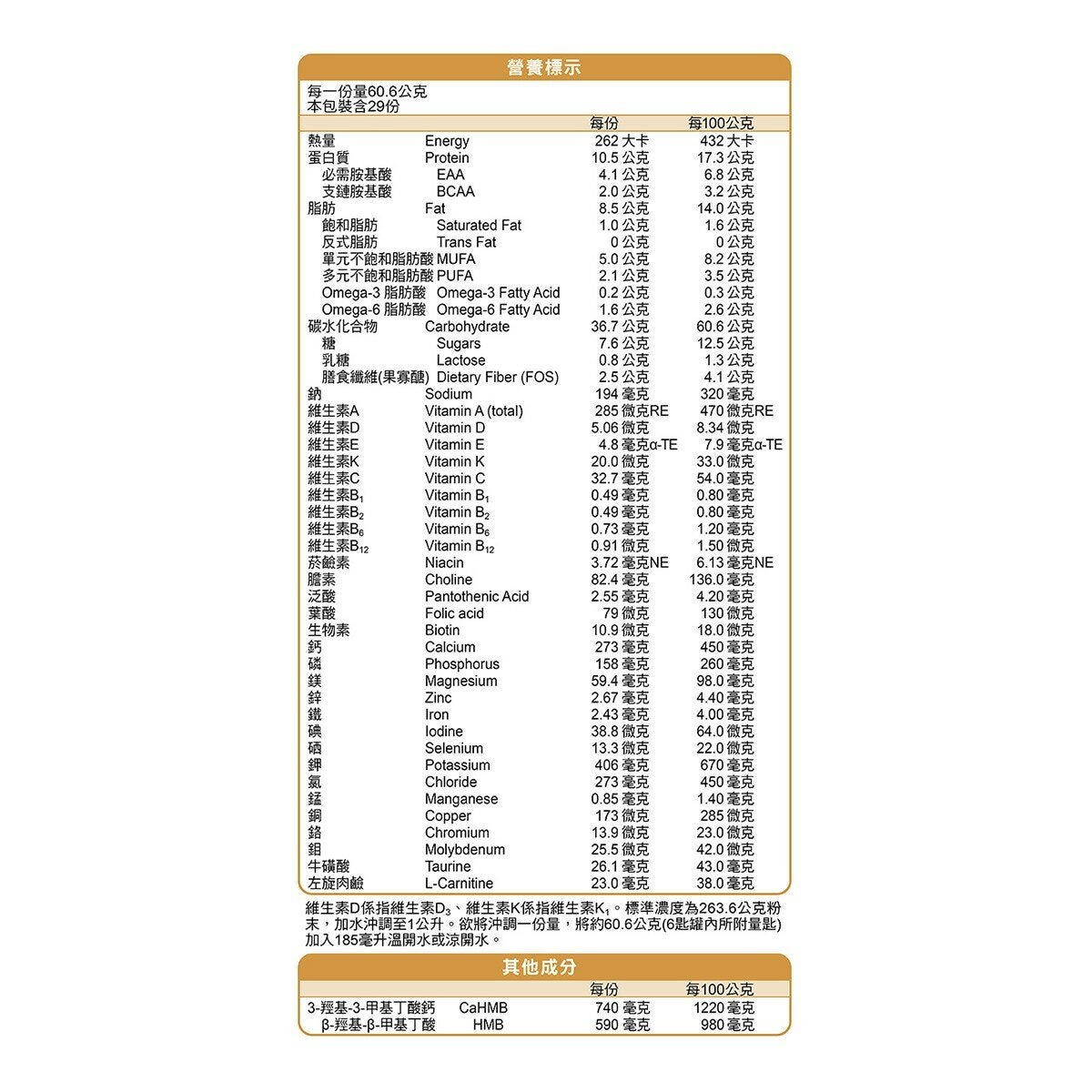 亞培安素 穀物 HMB 配方 800公克 X 2入 + 60.6公克 X 3包 亞培安素 穀物 HMB 配方 800公克 X 2入 + 60.6公克 X 3包