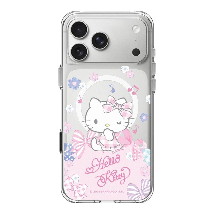 犀牛盾 iPhone 17 系列 Clear (MagSafe兼容) 抗黃化透明防摔手機殼 Hello Kitty + 9H 抗藍光鋼化玻璃保護貼
