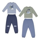 Pekkle Kids' Long Sleeve Top and Pant 4-Piece Set