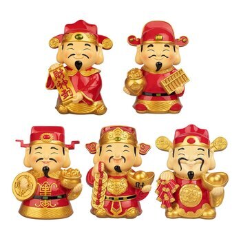 五福財神 5吋 5入組
