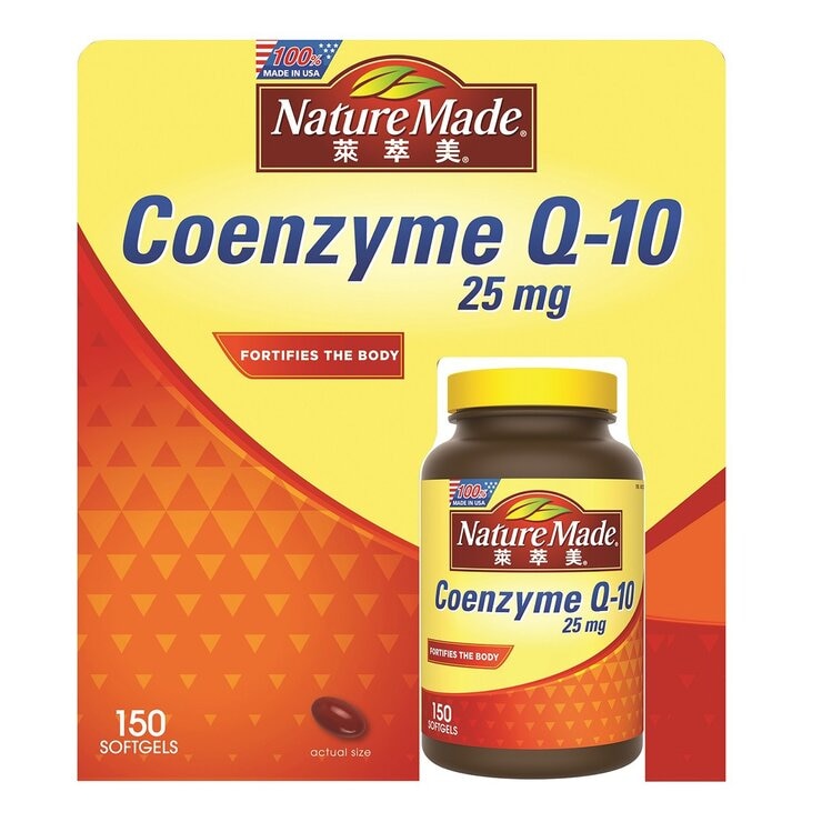 Nature Made Coenzyme Q-10 25mg 150 Softgels