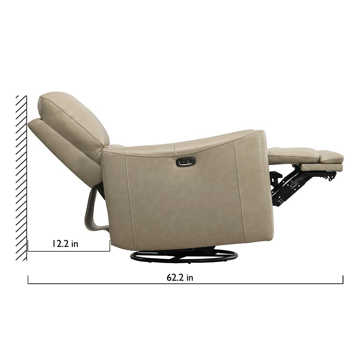 Simon Li 牛皮電動旋轉可搖式躺椅 Simon Li 牛皮電動旋轉可搖式躺椅