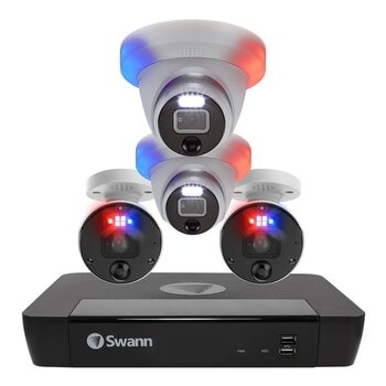 Swann 4K 4K Enforcer IP攝影機 X 4 (2槍型＋2半球型) + 8 通道NVR套裝